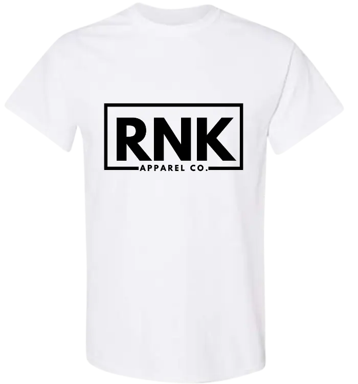 Youth black RNK Apparel Co. logo T-shirt made of 100% cotton featuring a hockey-inspired design and RNK branding.