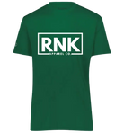 RNK Adult Unisex Athletic T-Shirt made of performance polyester, shown in a sleek, fitted style suitable for sports and active wear.