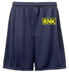RNK Unisex performance shorts with moisture-management fabric, designed for athletic and active wear.