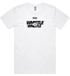 Unisex RNK “Whistle to Whistle” cotton T-shirt featuring a comfortable fit and casual style, shown in a natural pose.