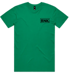 RNK Adult unisex combed cotton T-shirt with small logo on the left chest, featuring a classic fit and soft fabric.